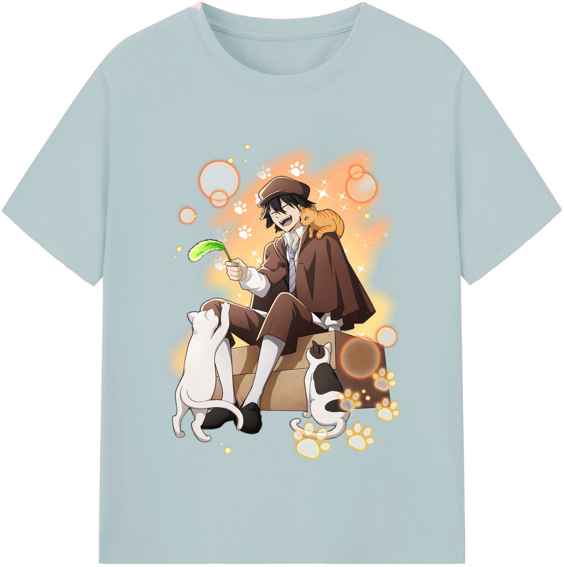 （画像用） 文豪ストレイドッグス Bungo Stray Dogs 綿100％半袖Tシャツ（フロントプリント）